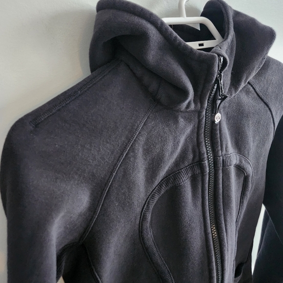 Lululemon Scuba Hoodie Hoody Hooded Sweatshirt Black Size 6 - Picture 7 of 13